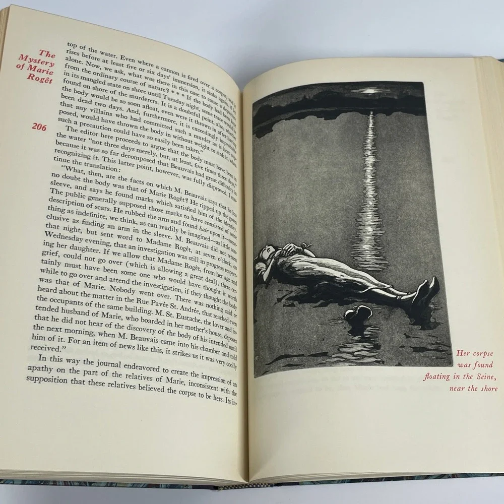 Tales of Mystery and Imagination Edgar Allan Poe Vintage Marbled Hardcover Story